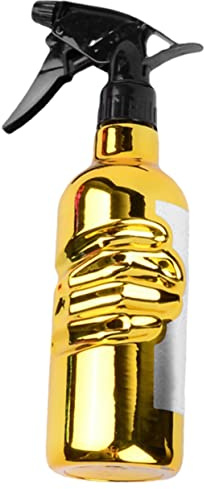 OFFIGAM Botella Pulverizadora Para Cabello y Barbería 1 Unidad Tamaño Estándar Pulverizador De Niebla Fina Vintage Color Dorado Uso Profesional En Peluquerías