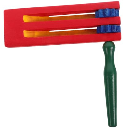 Castanet de madera con mango largo Instrumento musical para Educativo al Interés en la Música para Eventos Deportivos y Actividades Creativas