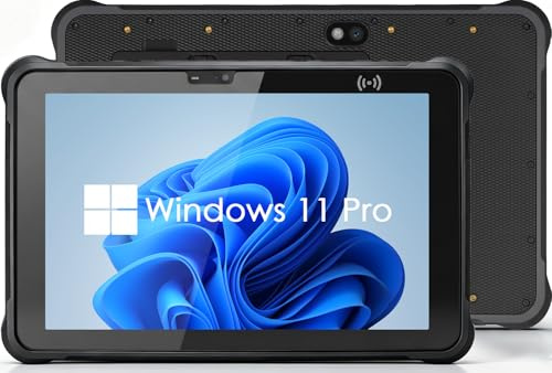 Kayoote ST11 Pro Win 11 Pro Tablet resistente, 10.1 pulgadas Celeron N5100 Tablets, IP65 impermeable, 8 GB RAM 256 GB ROM Inventario PDA, lector NFC, 4G, WiFi, almohadilla de 6000 mAh