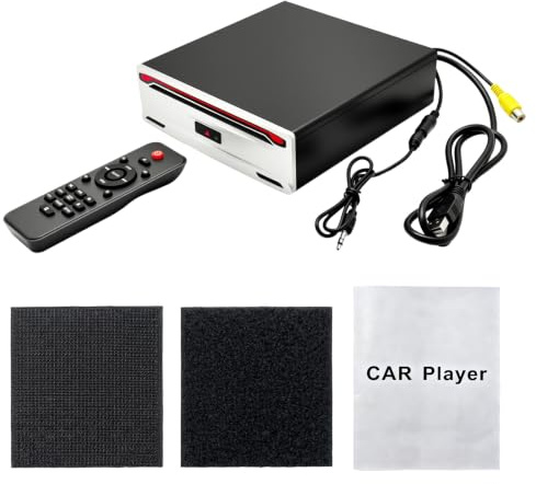 Lecteur CD pour Voiture, Lecteur CD/DVD Universel avec Port USB | télécommande, lecteur externe pour ordinateur portable, PC