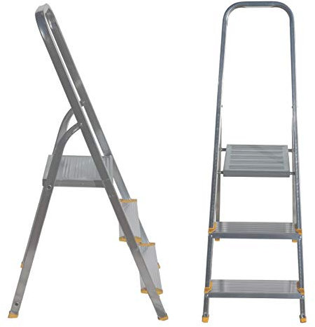 Escabeau en aluminium EUROSTYL Jaune 3 marches