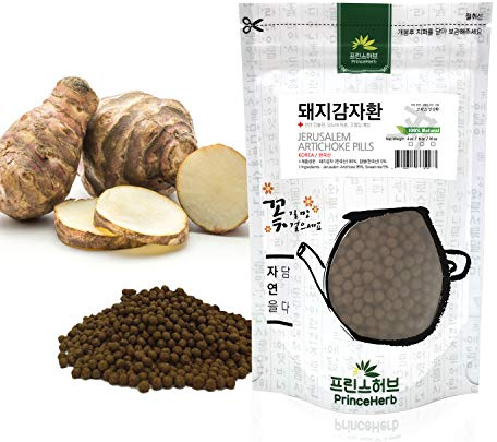 [Medicinal Korean Herbal Pills] 100% Natural Jerusalem Artichoke Pills (Sunroot/돼지감자 환) (8 oz)