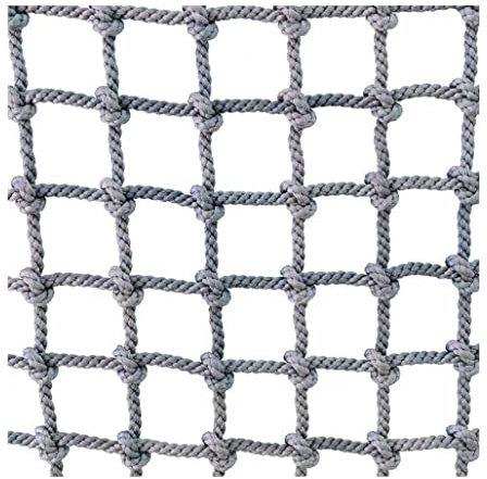 Kletternetz für Kinder und Erwachsene Seil Netz Cargo Net Armee Klettern Leiter Groß Outdoor Indoor Physiical Training Klettern Netz Schutz Sicherheitsnetz Dia 12mm(Colour: 12mm,Size: 1x1m(3.3x3.3ft))