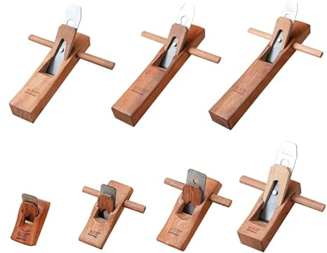7 Stück oder 1 Stück Handhobel, Tischler, flacher Hobel, Holzbearbeitung, Trimmwerkzeug, Zuhause, Tischler, tragbares Holzhobelwerkzeug (1 Set (A.B.C.D.E.F.G))