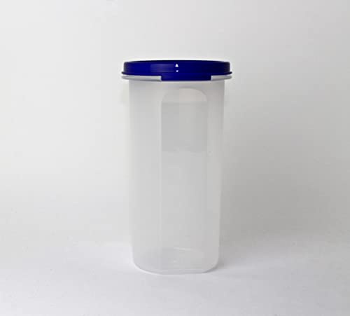 Tupperware NEW Eidgenossen Circular Blau/Transparent 1x 650ml Kaffeepads Vorratsdose + Hängelöffel Apricot