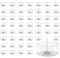Winter Shore Tarros para Velas de Té Vacíos [Pack de 50] - Portavelas Decoracion en Plástico con Mechas para Velas - Recipientes Redondos Transparentes para Bodas, Cenas - 18 x 38 mm, 30 ml