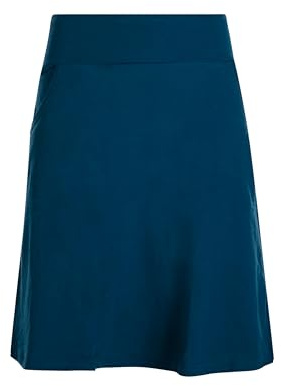 Vishes - Alternative Bekleidung - Rock Damen Knielang Bio Baumwolle Breiter Bund Jersey Röcke Basic