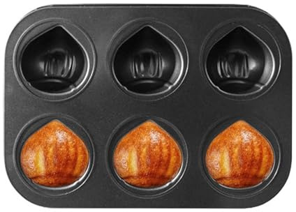 scyca Moule à pain, moules à muffins | Moule à gâteau robuste avec design à 6 grilles - Moule à muffins en fer blanc durable pour chauffer uniformément