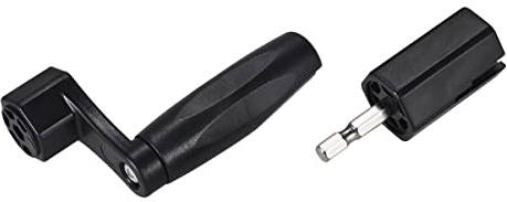 JOINPAYA Gitarrensaitenwechsler aus Kunststoff und Metall Schwarze Saitenkurbel mit Komfortablem Griff für Banjo Bass Reparatur und Tägliche Pflege