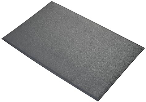 Premium Rubber Anti-Fatigue Mat Industrial & Commercial Cushioned Comfort Mats for Standing Workstations, Kitchens & Packing Stations – Insulated & Fire-Safety Certified (Grey, 90x60cm)
