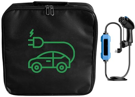 EV Charging Cable Bag - Waterproof EV Charger Bag | Car Trunk Organizer For EV Cables | Car Repair Tools Organizer Bag | EV Cable Container For Trunk | EV Adapter Storage Bag For Vehicles