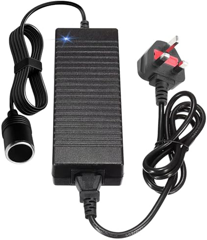 Vegena AC to DC Converter 120W/10A, 220V to 12V Adapter, Car Cigarette Lighter Socket, Car Power Converter AC to DC Transformer, 220V Mains To 12V DC Cigarette Lighter Voltage Converter Power Adapter