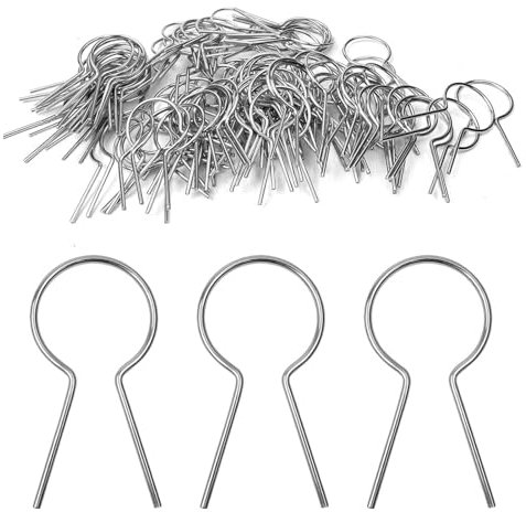 Chain Link Fence Ties - Metal Garden Ties | Metal Zip Tie, 100 Pieces Galvanized Steel Fasteners Heavy Duty Fixer, Durable Sturdy Steel Cable Fixer Wire Fence Clips for Outdoor Use