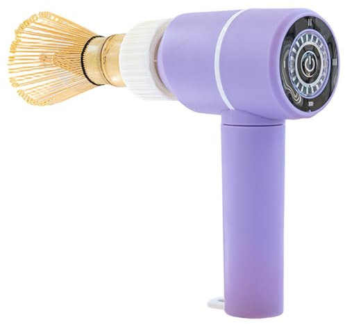 Muzrunq Matcha Mezclador, batidor automático de 3 velocidades, eléctrico sin Salpicaduras, batidor de Matcha para té Verde en Polvo Recargable para una Mezcla