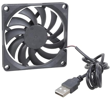 jiingekk Efficiente Energetico 80mm Computer Ventola di Raffreddamento 5V USB Alimentato Basso Rumore 24dB Per Elettronica Progetti di Ventilazione Lungo Computer Ventola