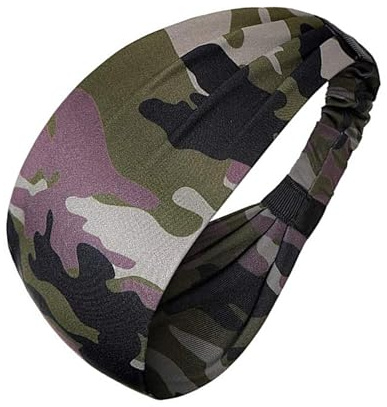 Breites Haarband, mehrfarbig, für verschiedene Frisuren, Kopfschmuck, dehnbar, breites Stirnband, weiches Schweißband, Unisex, Fitness