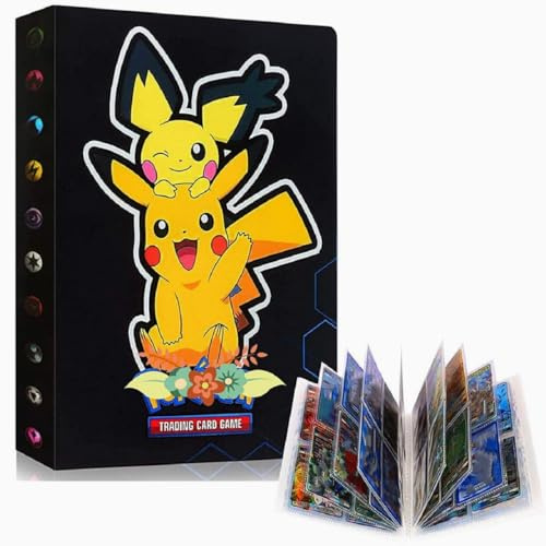Card Binder for Pokemon, 4-Pocket Card Holder Album 30 Pages Holds 240 Cards, Trading Card Binder