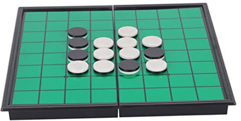 Tsawntd Othello Gioco da Tavolo Pieghevole Portatile Othello Gioco di strategia Reversi Strategia da Tavolo Pieghevole Reversi Portatile Verde