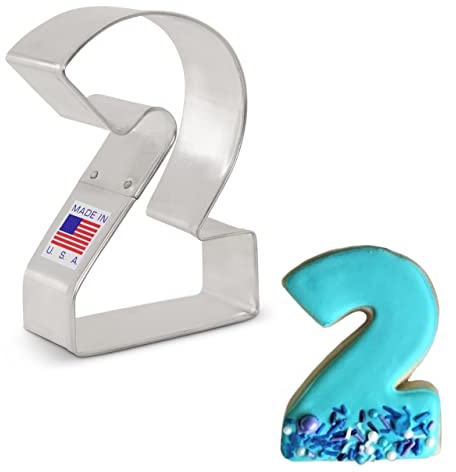 Number Two / #2 Cookie Cutter 8.3 cm, Made by Ann Clark
