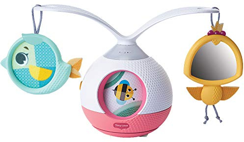 Tiny Love 2-in-1 Tummy Time Musical Mobile with 360° Rotation, Music & Lights, Portable Stroller Mobile, Baby Musical Toy, 3 Music Modes, Tiny Princess Tales