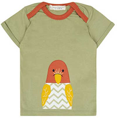 Baby T-Shirt Olive Papagei Biologisch Gr.62/68