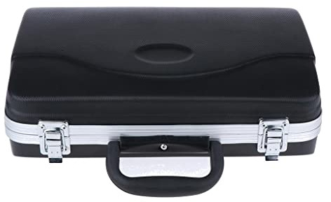 Robuste Klarinetten Hartschalenkiste mit Bequemem Griffschloss DIY Accs Schwarz