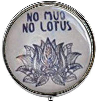 No Mud No Lotus Thich Nhat Hanh Boîte à pilules en verre avec citation en anglais