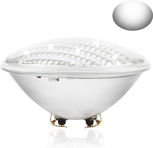 LSSHQ PAR56 LED Pool Bulb Pool Lamp IP68 Waterproof AC/DC 12V Swimming Pool Underwater Lighting (Color : Cold White, Power : 45W)