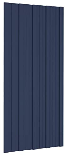 Gecheer 36 STK. Dachpaneele Dachpfannen Profilblech Trapezblech Dachblech Stahlblech Trapezbleche Dachplatten Verzinkter Stahl Anthrazit 100x45 cm