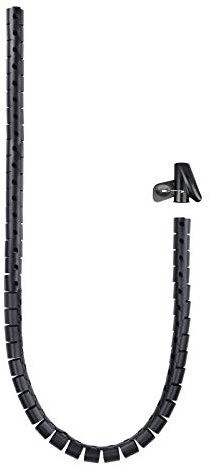 NANOCABLE 10.36.0002-BK - Flexibler Kabelkanal 25 mm, Farbe Schwarz, 2 m