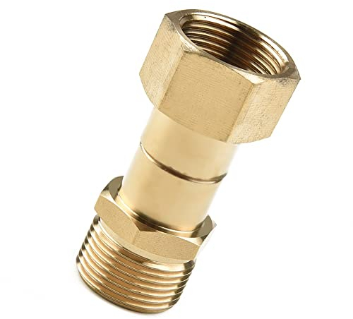 Drehgelenk M22 14 mm Gewindeanschluss Messing Universal Hochdruckreiniger Drehgelenk ohne Anschluss Schlauchanschluss Leistung