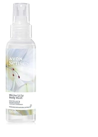 Avon Senses - Bruma corporal de 100 ml (aroma a lirio blanco y almizcle)