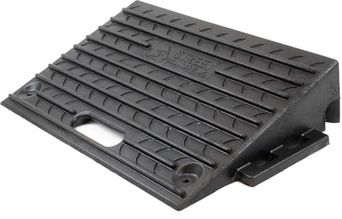 Street Solutions UK Rubber Kerb Ramps 4 Inch | Heavy Duty Mobility Threshold Ramps for Wheelchairs, Cars Vehicles, Caravan, Scooter Wheels, Skateboard, Motorcycle, Disabled Chair & Dog | 1 Ramp