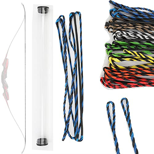 wolfman Flämisch Twist Bogenschießen Recurve Bogensehne 40-67 Zoll 12 Strang Dyneema Ersatz Bogensehne für Traditionellen Bogen Recurvebogen Jagdbogen Langbogen