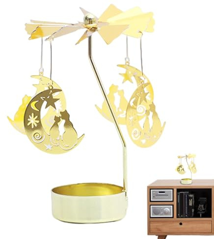 Holders - Tea Light Holder | Tea Light Candle Holders | Rotating Candlestick Candleholder - Candleholder Carousel, Thermal Powered Windmill
