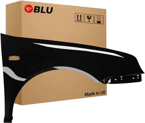 BLU Premium Kotflügel Passend für VW Volkswagen Golf IV 4 L041 LO41 Rechts Schwarz | 1997-2006 | Vorderseite Vorne | Verzinkt & Lackiert | Einbaufertig
