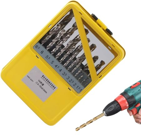 Metal Twist Drill Bit Set | Multipurpose Drilling Tool Driver Bits,Professional Hand Tool Screwdriving Accessories for Electronics Furniture Computer