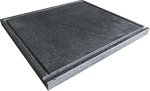 Piastra Barbecue in Pietra Lavica – Spessore 2 cm – Ideale per Grigliare Carne, Pesce e Verdure Pietra Lavica Piastra Naturale Resistente al Calore – Cucina Sana e Gustosa (60 x 50)