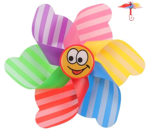 VICASKY Fahrrad Windrad Kinder Lenker Windmühle Kunststoff Drehbar Bunte Dekoration Roller Kinderfahrradzubehör