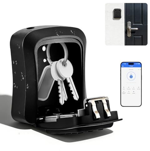 Eirolace Smart Schlüsselbox,Bluetooth Schlüsseltresor Mit Zahlencode,Ttlock App Und Pin-Code,Ip66 Wasserdicht,Schlüsselsafe Elektronisch Zuhause,Büro,Immobilienvermietung