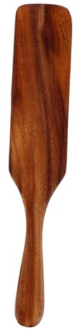 Madera Espátula Calor Resistente Largo, Cocina Mango | Acabado Marrón, Uso Seguro y Antiadherente, Estilo Simple y Elegante para Restaurantes y Mesa