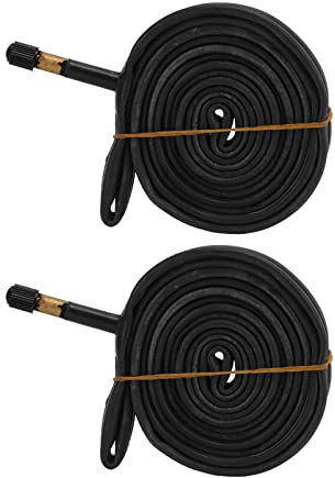 700x23C Fahrradschlauch, Butyl, Ventillänge 48 mm, 2er - Pack – langlebige Dichtheit, stoßabsorbierende Konstruktion, ideal für Rennrad &