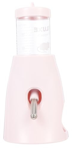 FOMIYES Vertical Chinchilla Water Bottle, 80 Ml Leak-Proof Guinea Pig Drinking Feeder with Polypropylene Bottle, Cage Water Feeder for Small Pets