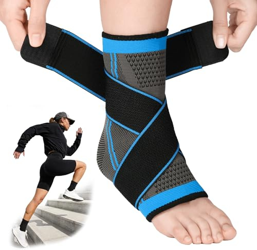 Fefod Ankle Brace for Women & Men, Ankle Support Brace, Ankle Wrap for Sprain, Adjustable Ankle Compression Sleeve for Ligament Damage, Sprained Ankle, Achilles Tendonitis Support, Plantar Fasciitis