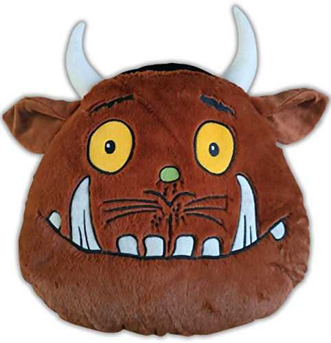The Gruffalo Grüffelo geformtes Kopf-Kissen aus Polyester in Braun, 32 x 8 x 32 cm