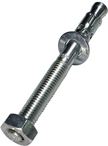 5x Lumonic Ancre lourde M10x100mm | ancrage à clavette de haute qualité galvanisé | Montage traversant, IMMÉDIATEMENT RÉSILIENT | Ancrage dans le béton,