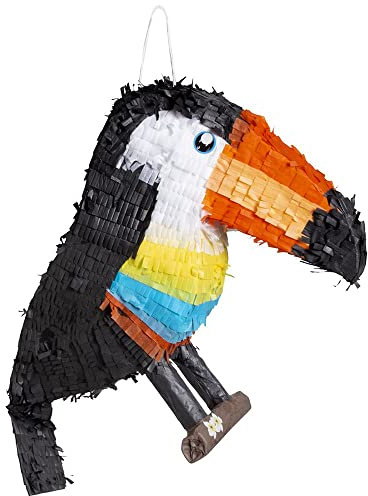 Boland - Pinata Tukan, 53 x 38 x 16 cm | Dekoration und Partyspiel für Geburtstag, Karneval und tierische Mottoparty