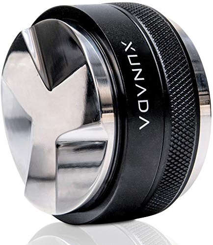 XUNADA 53.3mm Coffee Distributor & Tamper, Works with Breville and Sage 54mm Portafilters, Espresso Hand Tampers, 2-in-1 Adjustable Espresso Distribution Leveler & Tamping Tool