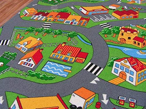 rugsx Teppich Little Village Kinderteppich für Babyzimmer, Kinderzimmer, Mehrfarbig, 200x250 cm