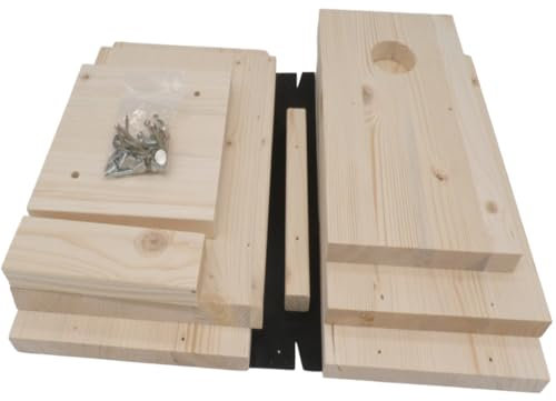 Manufaktur Martinshof Vogelhaus Nistkasten Kohlmeise 32 mm Bausatz Natur Fichtenholz